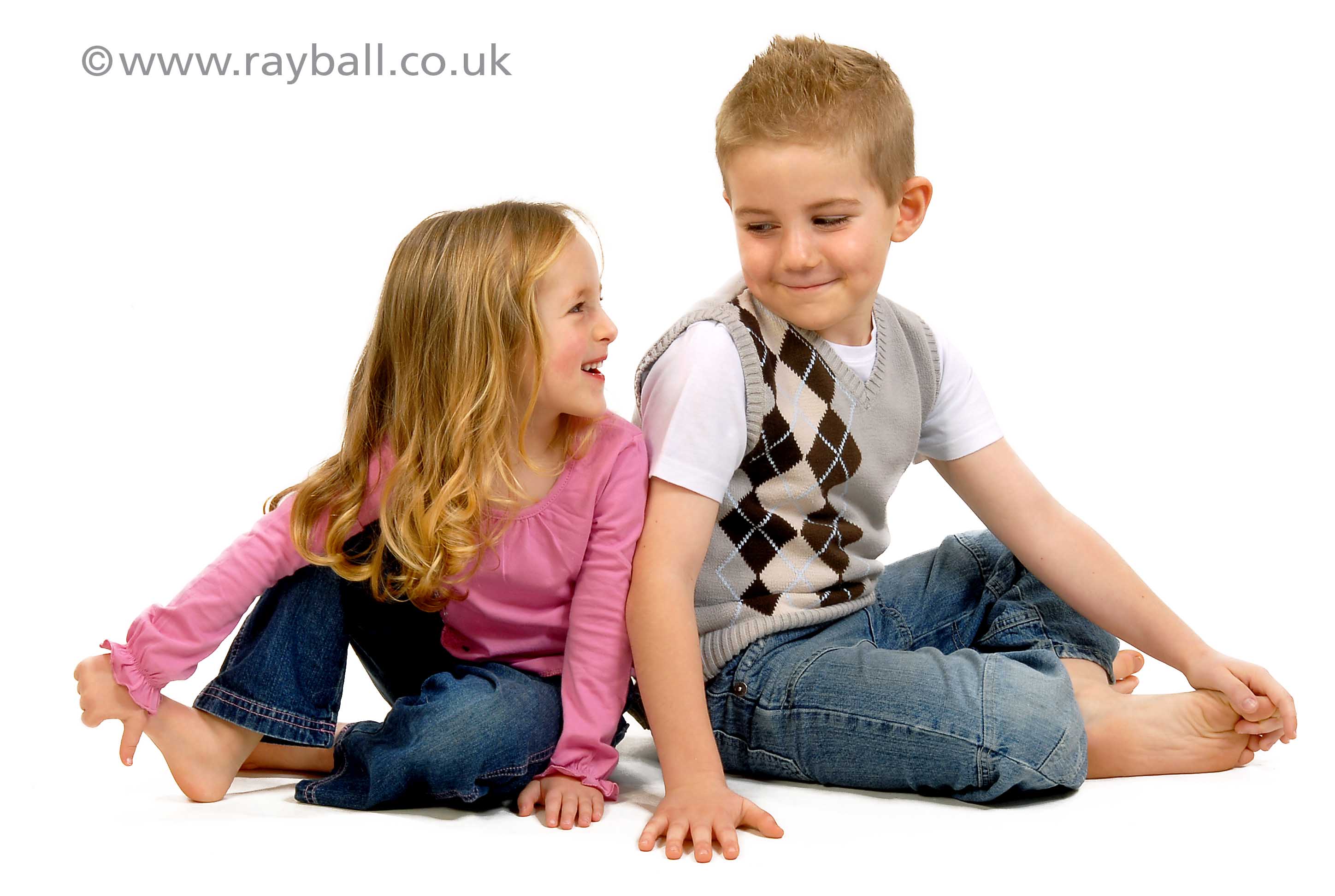 Two children from Cheam at Epsom Photography Studio,