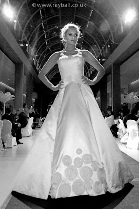 Fashion show photography - Leatherhead model at Hurlingham, London by Epsom Photography.