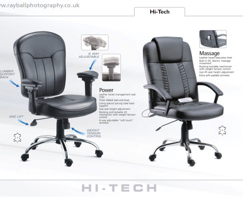 Catalogue page from Teknik Office,Hazelmere,Surrey by Epsom Photography.