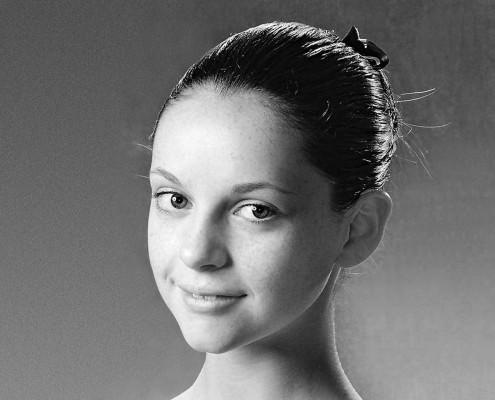 Portrait of young girl, Claygate.