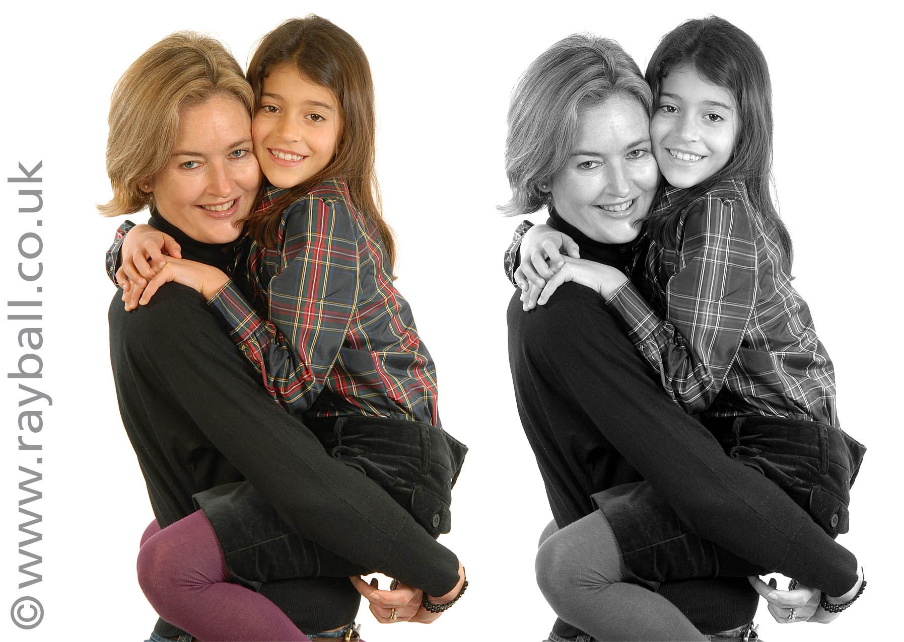 Portrait of mother and daughter at Epsom Photography Studio Surrey
