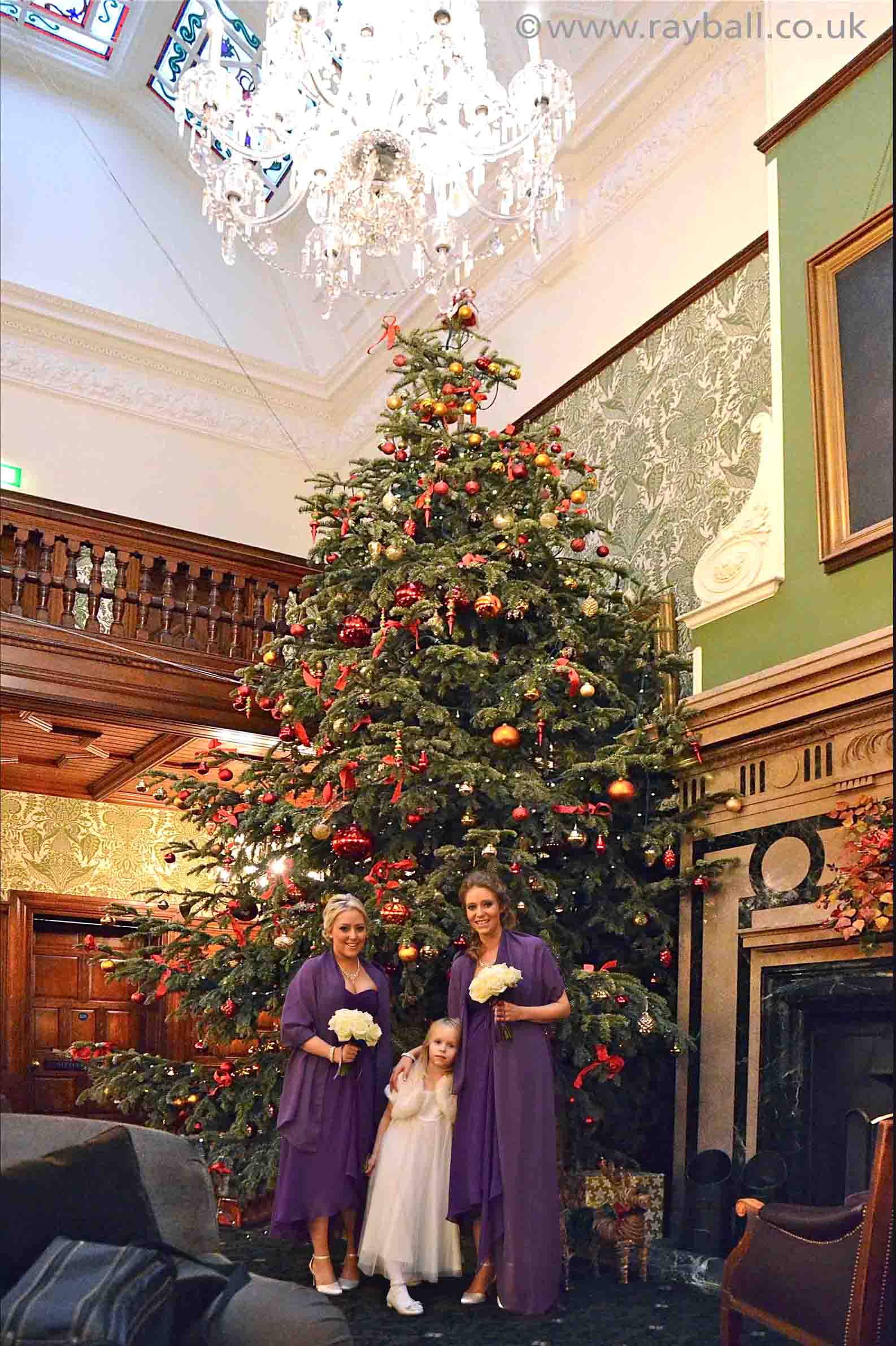 Christmas bridesmaids, Stoke D'Abernon, Horsham by Epsom Photography, Surrey.