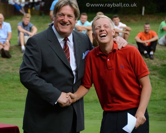 Event photography of young Cheam golfer by Epsom Photographer Ray Ball