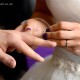 Woodmansterne couple exchanging wedding rings at Sutton registry office