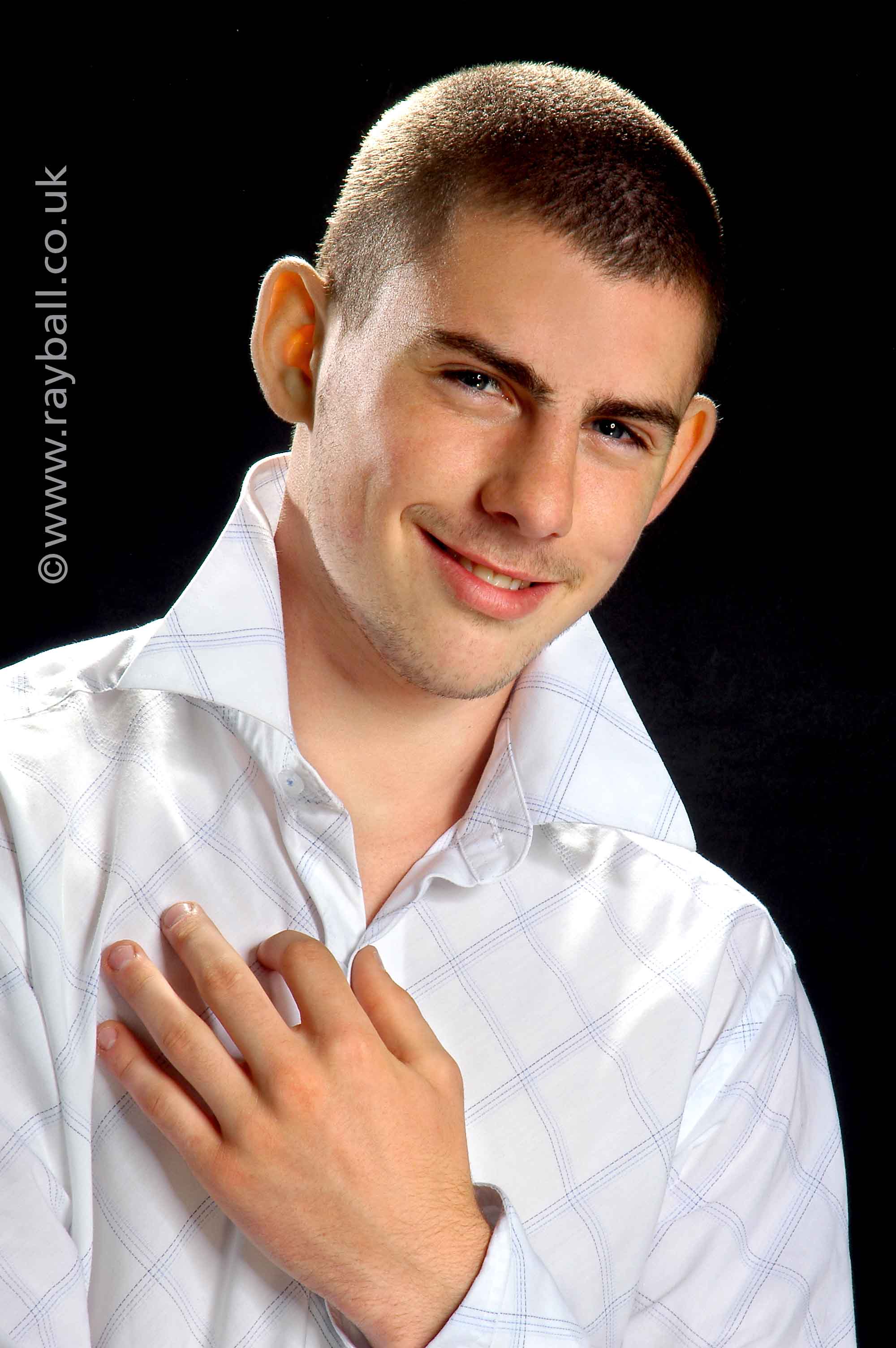 Male model portfolio shot for handsome young man from Esher Elmbridge Surrey.