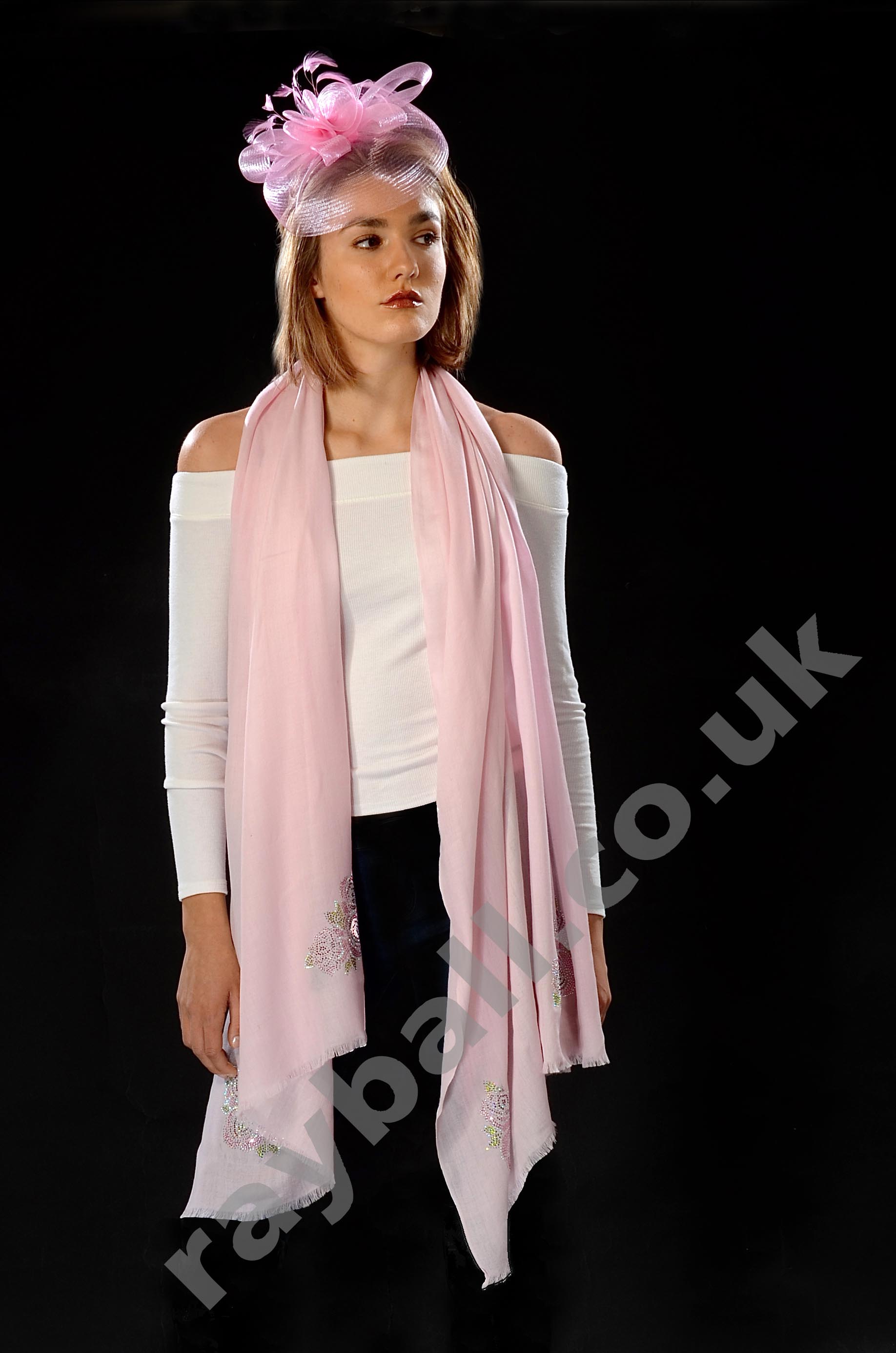 Fetcham model in pink accessories at Epsom Photography Studio Surrey.