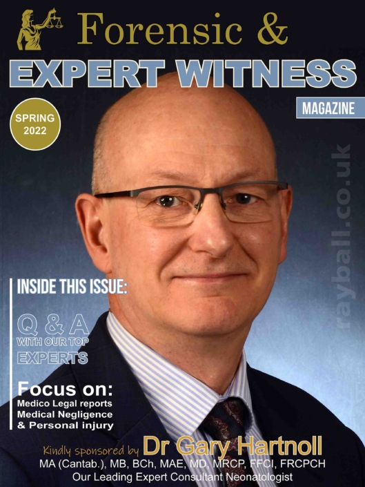 Portrait of Doctor from Hooley in Surrey on front cover of magazine